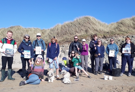 Eggcase hunt training event Porth Nobla - NWWT