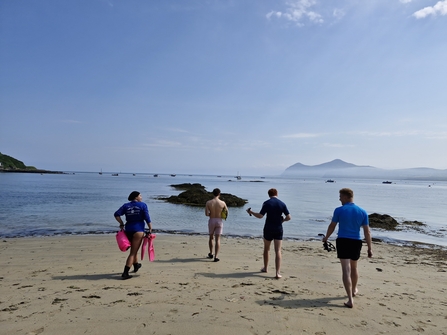 Beach Users at Porthdinllaen